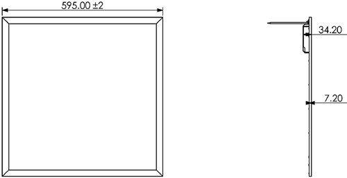 свд панель SPL-510-S-65K-040 "Эра" - размеры