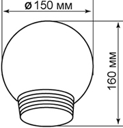 рассеиватель горловинт РПА 85-150 TDM - размеры