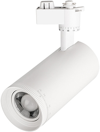 led светильник трековый 1-фазный Jazzway PTR 0728 Zoom белый - внешний вид