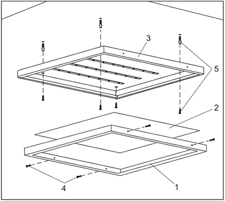 led панель IEK ДВО 696Х Generica - накладной монтаж