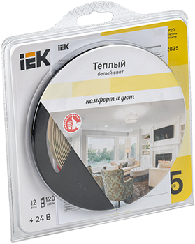 led лента LSR-2835WW120-12-IP20-24В IEK - упаковка