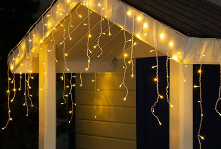 led гирлянда-бахрома IEK LGDU301-1-200-L3-T-S-44 - теплый белый цвет свечения