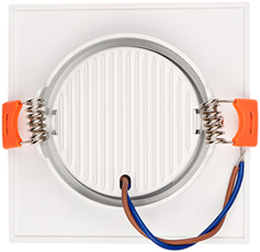 встраиваемый led светильник Jazzway PSP-S 411 1x8W 4000K 40&deg; White IP40 Cardan - вид с тыльной стороны