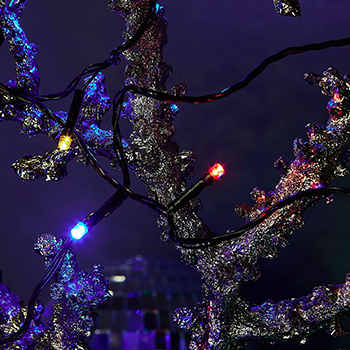 led гирлянда Uniel ULD-S0280-020/DGA Multi IP20 - пример использования