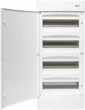 корпус навесной EKF PROxima ux-4x12-nw Unix - вид с открытой дверью