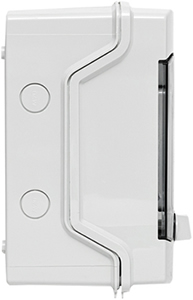 бокс пластиковый навесной EKF ux65-4-n Unix65 - вид сбоку