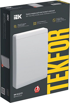 корпус пластиковый навесной Tekfor ЩРН-П-54 IP41 IEK с белой дверью - упаковка