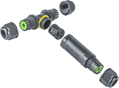 коннектор кабельный T-образный Navigator NTB-T01-3P-IP68 - конструкция