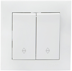 переключатель 2-клавишный EKF EWV10-027-10 "Валенсия" - внешний вид