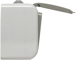 блок розетка 1-местная с з/к + выключатель 2-кл. EKF "Мурманск" - вид сбоку