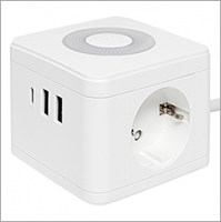 удлинитель 2-местный 1,3м EKF UBA-CUB-2-TC "Куб" - внешний вид