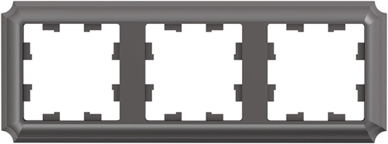 рамка 3-постовая Systeme Electric AtlasDesign Antique мокко - внешний вид