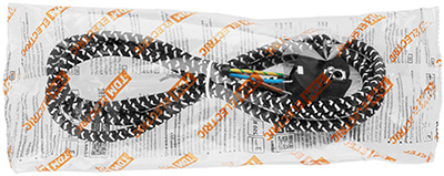 шнур сетевой TDM SQ1305-0092 в тканевой оплетке - упаковка