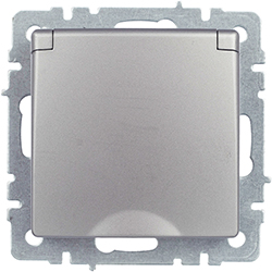 розетка 1-местная IEK РСбш10-3-БрС Brite - внешний вид