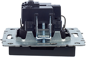 розетка 1-местная IEK РС11-1-0-БрГ Brite - вид сбоку