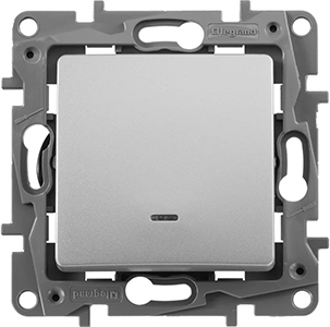 выключатель 1-клавишный Legrand Etika 672403 - внешний вид