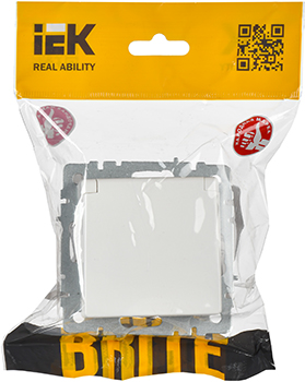 розетка 1-местная IEK РСбш10-3-44-БрБ Brite - упаковка