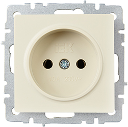 розетка 1-местная IEK РС10-1-0-БрКр Brite - внешний вид