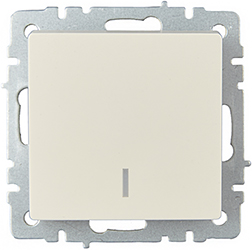 выключатель 1-клавишный IEK ВС10-1-1-БрКр Brite - внешний вид