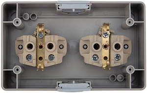 розетка 2-местная горизонтальная Kranz KR-78-0614 Industrial - конструкция