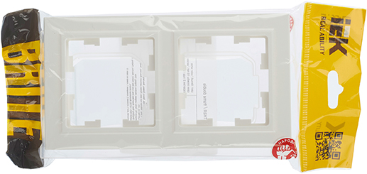 рамка 2-постовая IEK РУ-2-БрБ-44 Brite - упаковка