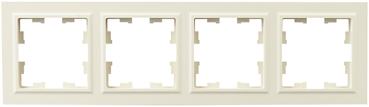рамка 4-постовая IEK РУ-4-БрКр Brite - внешний вид