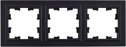 рамка 3-постовая IEK РУ-3-БрЧ Brite - внешний вид