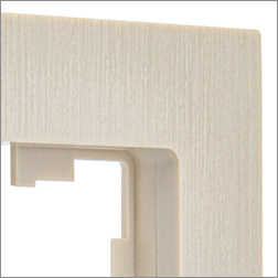 рамка IEK серии Brite цвет бежевый - рифленая поверхность