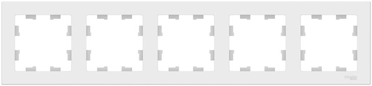 рамка 5-постовая Systeme Electric AtlasDesign, лотос - внешний вид