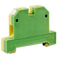Зажим клеммный DIN-рейка 6мм2 50А желто-зеленый IEK 