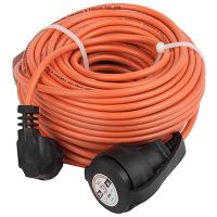 Удлинитель 1-мест 30м ПВС 3*0,75 оранжевый  IP44 ЭРА 