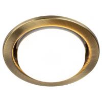 Светильник точечный GX53 круг бронза встраиваемый 