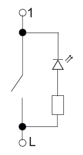 Фортепиано белый выключатель 1кл с подсветкой скрытая 10А IP20 