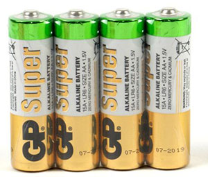 Батарейка AA(пальчик) алкалиновая штучно GP 