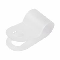 Серьга 5мм пластик белый Rexant 50шт