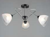 Светильник потолочный (люстра) 3*40Вт Е27 хром/черный