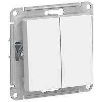 Атлас лотос переключатель 2кл скрытая 10А IP20 