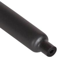 Трубка ТУТ 4,8/1,6мм черный 1м с клеем 