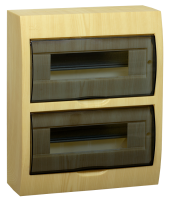 Бокс 24мод навесной сосна черная прозрачная дверь IP41 ЩРН-П EKF 