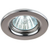 Светильник точечный GU5.3 круг хром встраиваемый 
