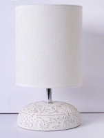 Светильник настольный 1*40Вт Е14 кремовый Estares узор/патина