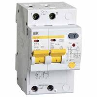 Дифавтомат 2Р 16А C тип A 30мА 4,5кА 3мод АД12М IEK