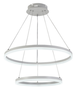 Светильник подвесной (люстра) свд 116Вт 3000+6500К лм золото кольца ПДУ