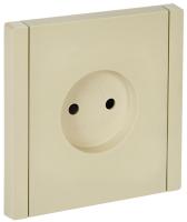 Фортепиано ваниль розетка скрытая 1-мест шторки IP20 