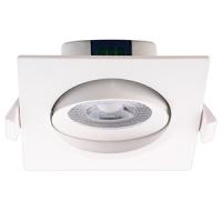 Светильник даунлайт свд 7Вт 4000К 560лм квадрат белый встраиваемый поворотный 