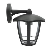 Светильник садово-парковый настенный 60Вт E27 пластик черный IP44 6ти гранный