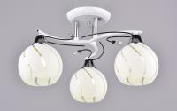 Светильник потолочный (люстра) 3*40Вт E27 белый/хром