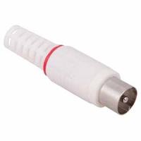 Штекер TV белый 