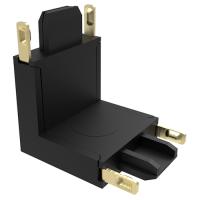 Коннектор черный V-обр. Jazzway MTR16 CV-BL 