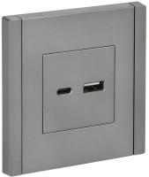 Фортепиано сталь механизм USB A+C скрытая 2-ая 18Вт